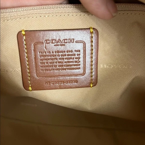 Coach Cream and Pink Floral Tote Bag - Picture 8 of 14